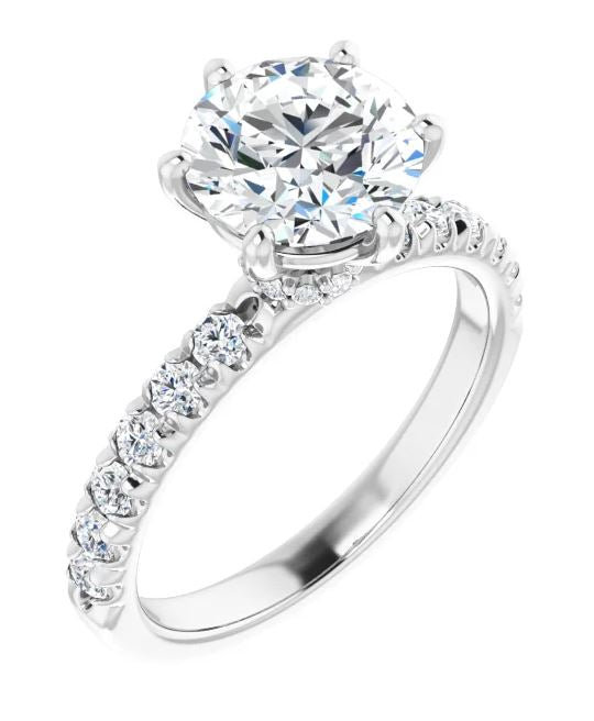 Lab-Grown Diamond Hidden Halo Engagement Ring