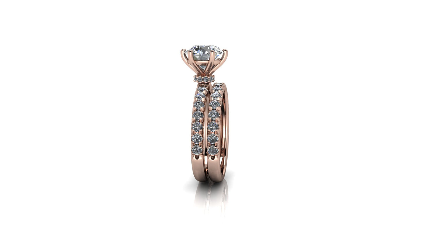 Lab-Grown Diamond French-Set Wedding Band