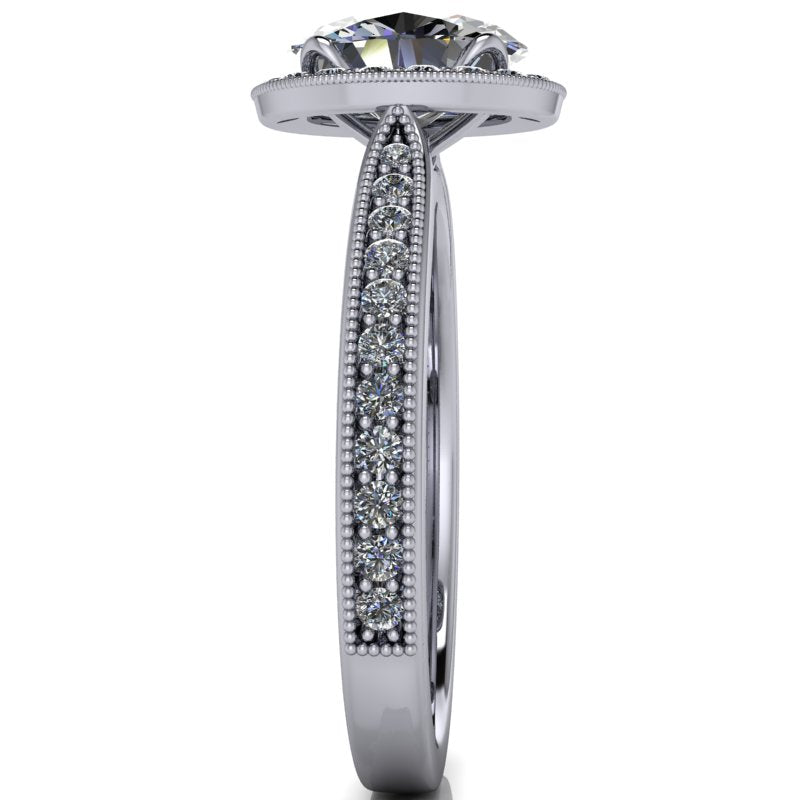 Isabella Halo - Oval Cut
