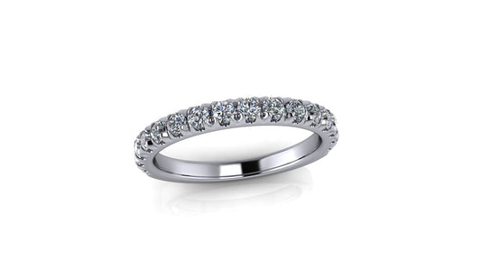 Lab-Grown Diamond French-Set Wedding Band