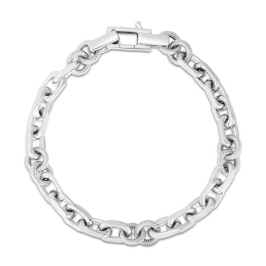 Men's Sterling Silver Marco Cable Bracelet