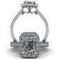 Luciana Halo - Emerald or Radiant Cut - I Forever Do