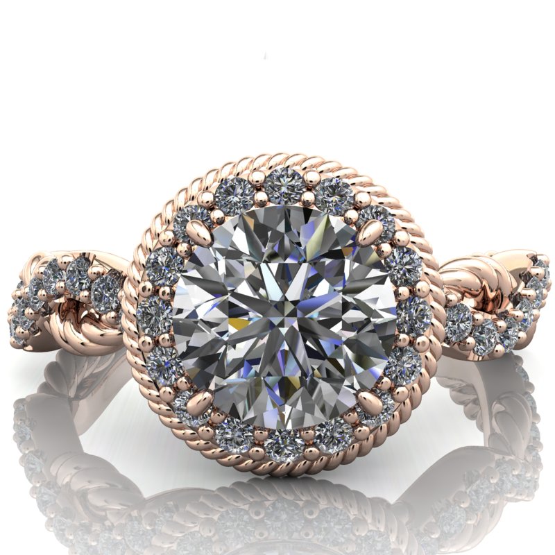 Elizabeth Halo - Round Brilliant Cut - I Forever Do