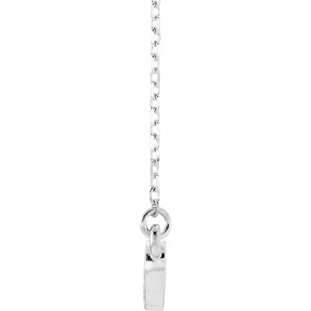 Bezel Design Bar Necklace