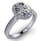 Isabella Halo - Oval Cut