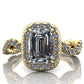 Elizabeth Halo - Emerald or Radiant Cut - I Forever Do